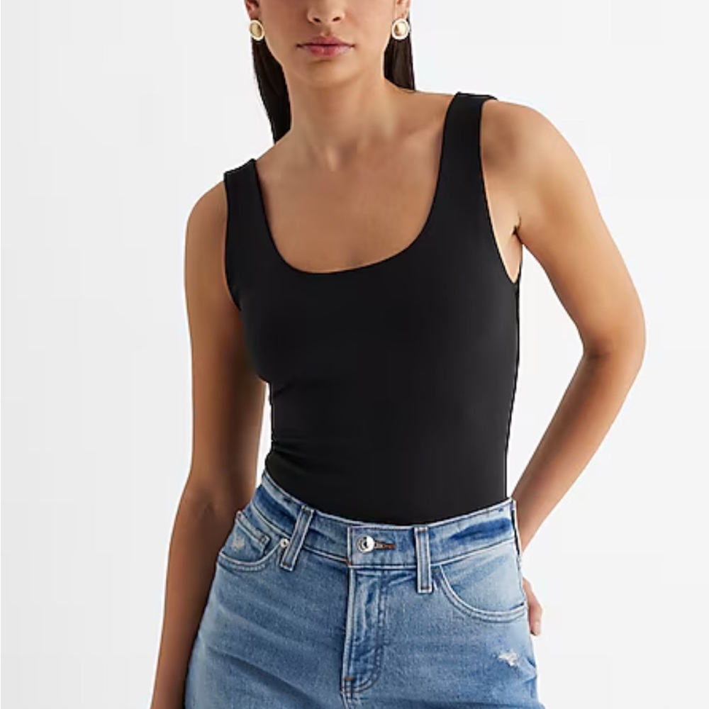 Express Body Contour High Compression Bodysuit Black XL $48